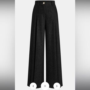 NWT Commense Black Wide-Leg Dress Pants